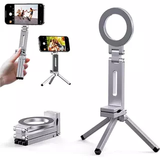 Suporte Magnético para Celula Giratório 360° para Mesa, Ideal para Live e Selfies
