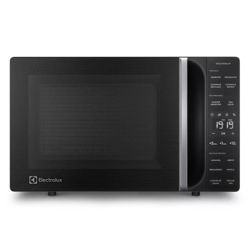 Micro-ondas Electrolux 23L Preto Efficient com Descongelamento Assistido ME23P