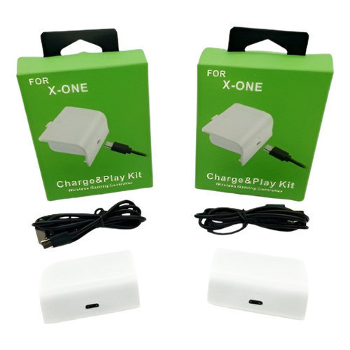 2 Baterias Com Cabo Carregador Para Controle Xbox One Charge