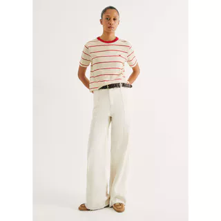 Calça Feminina Wide Leg Cintura Alta em Oferta na Shopee