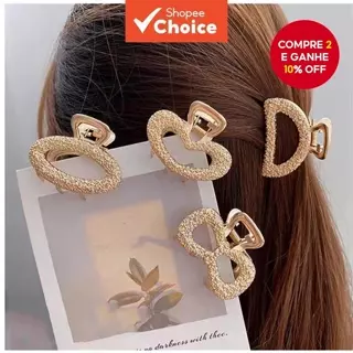 Garra De Cabelo De Metal Médio Coreano – Prendedor Elegante Para Mulheres , Acessório Moderno em Oferta na Shopee