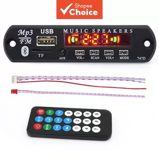 Placa MP3 Bluetooth BT 5.0 Com Rádio USB TF WMA Audio Player Conexão Estável Durável em Oferta na Shopee