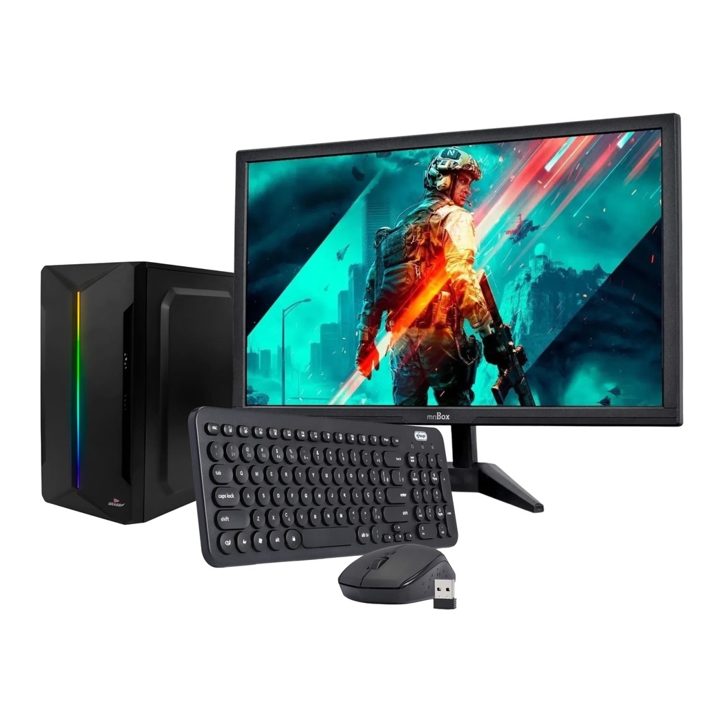 Kit Computador Desktop Windows11 256Gb SSD I5 Monitor 24 Pol | Shopee ...