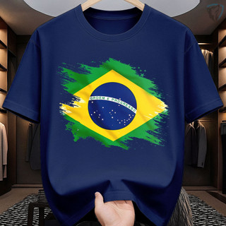 Camiseta Estampada Brasil Camiseta Bandeira Nacional Orgulho Esportivo Brasil Copa Do Mundo Brasil Varias Cores em Oferta na Shopee