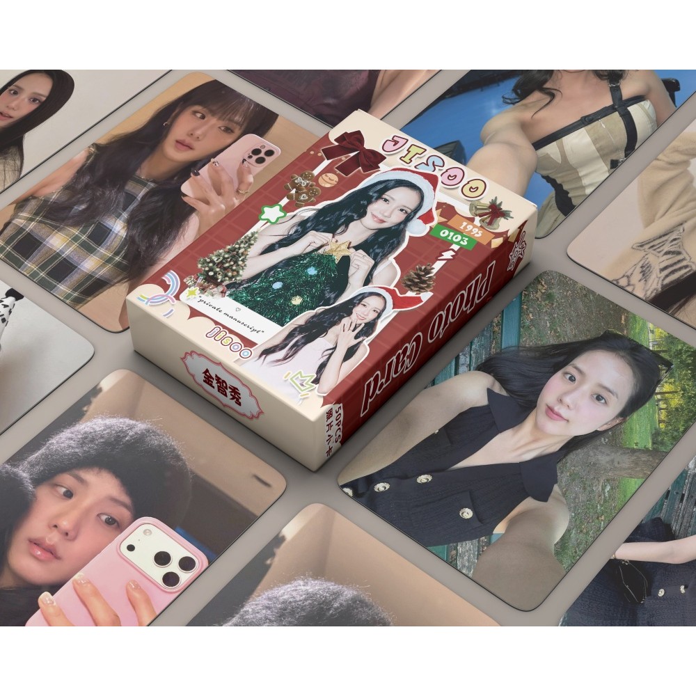 50-124pcs BP 8th Anniversary Laser Lomo Cards In Your World JISOO