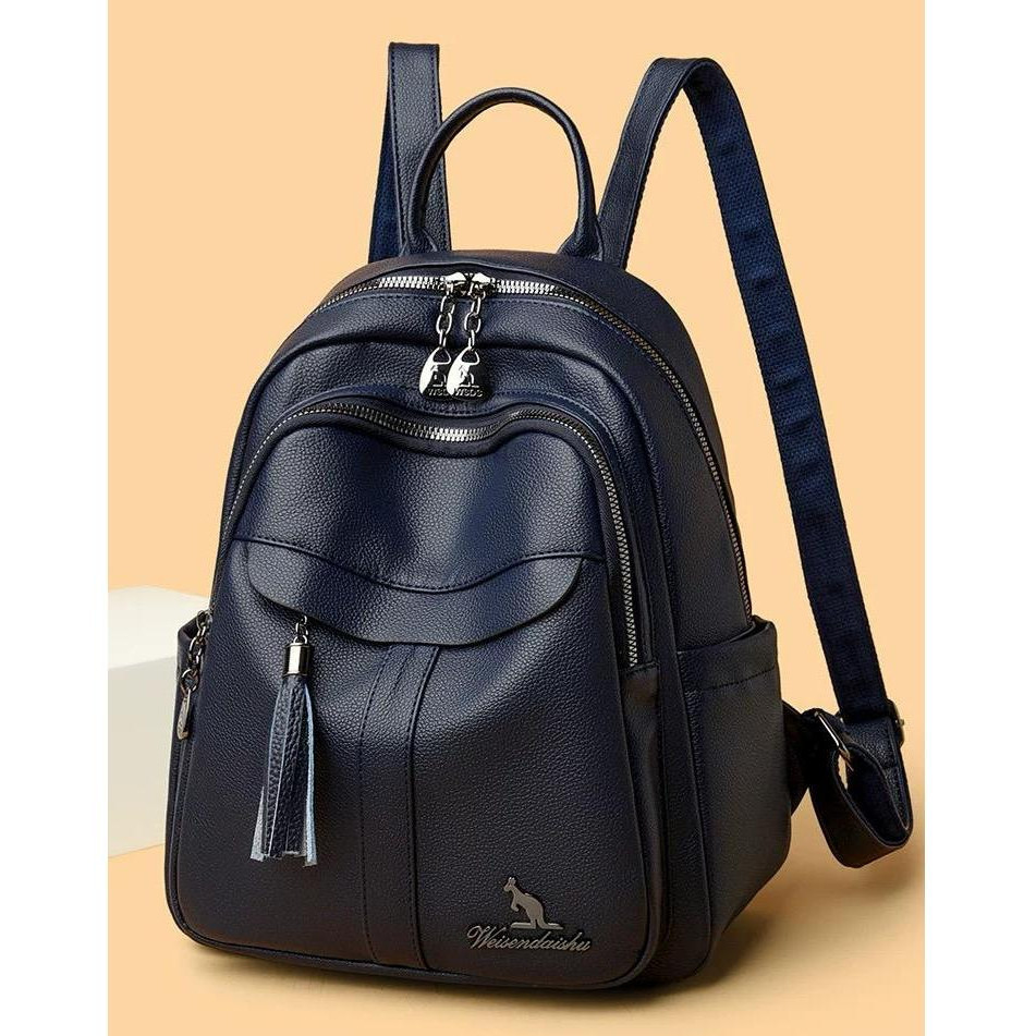 Mochila Feminina Média De Qualidade De Costas Em Couro Sintético ...