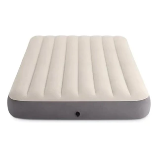 Colchao Inflável Casal Dura Beam Fiber Tech Queen Intex Cor Cinza
