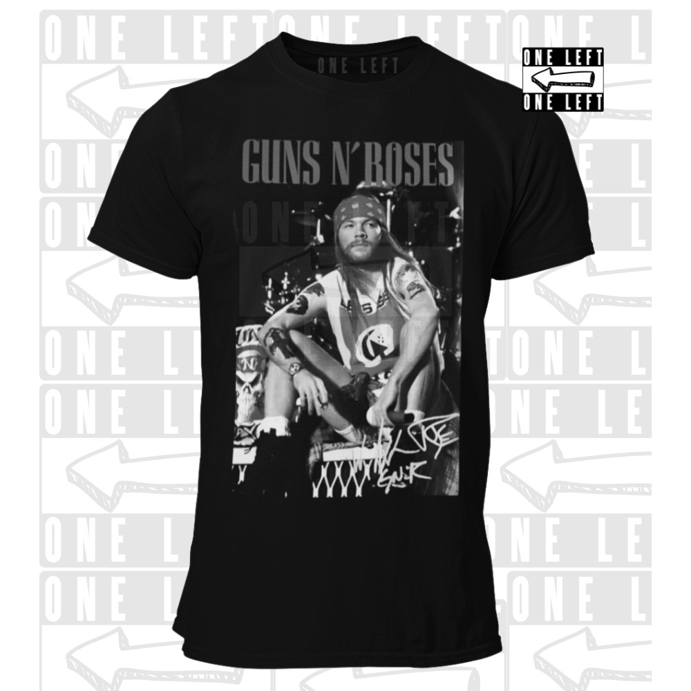 Camiseta Guns N Roses Axl Rose Camisa Unissex 100% Algodão Rock In