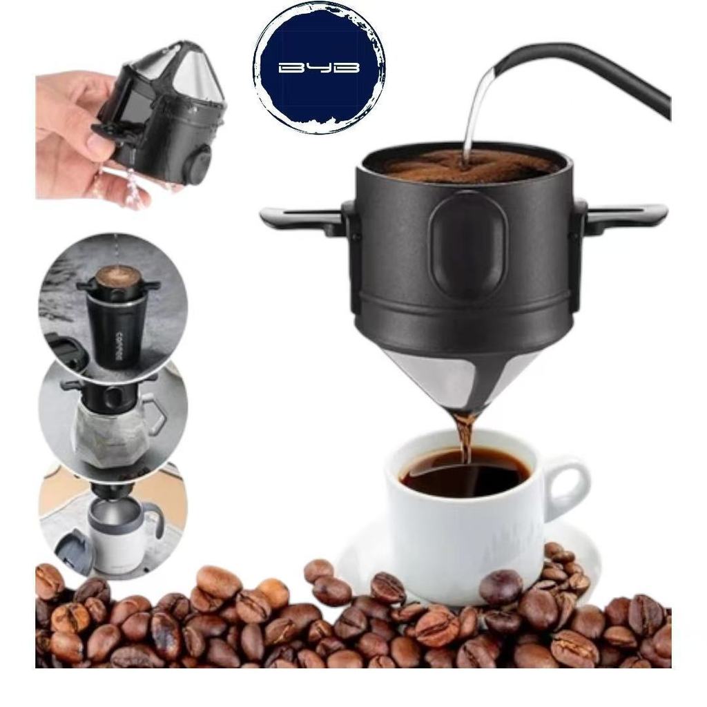 Mini Filtro De Café Chá Coador De Café Reutilizável Portátil Inox-BYB