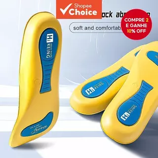 Palmilhas Esportivas Unissex De Suporte De Arco – Inserções Absorventes De Choque Que Absorvem O Suor Para Corrida E Bas em Oferta na Shopee