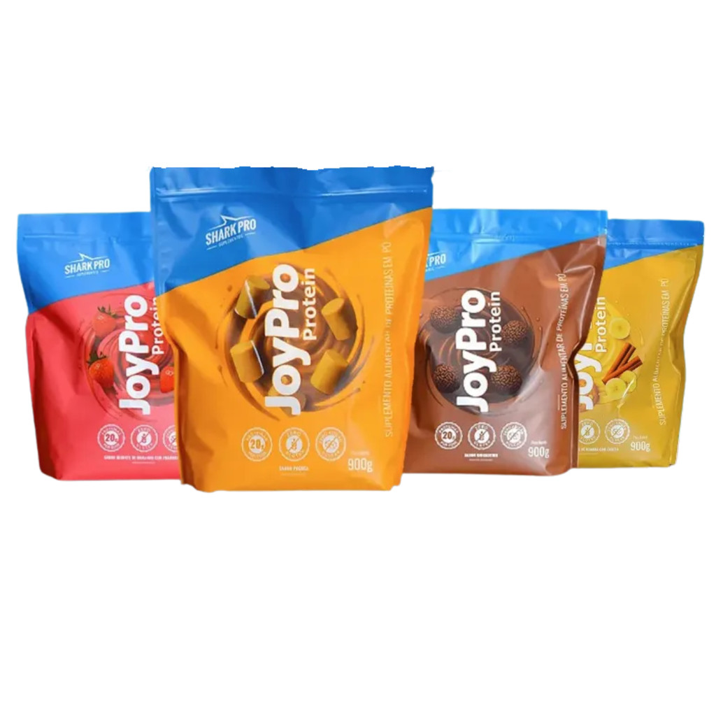 Whey Protein JoyPro 900g Sabores Suplemento Shark Pro Proteina Com ...