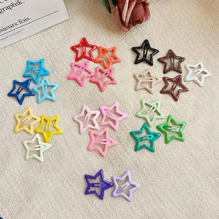 Kit 100 Presilhas Estrela Coloridas Y2K Dopamina Antiderrapantes Para Escola Festas Verão Praia Looks Criativos Meninas em Oferta na Shopee