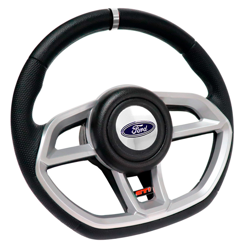 Volante Esportivo Gti Prata Zetec Fiesta Ka Ecosport