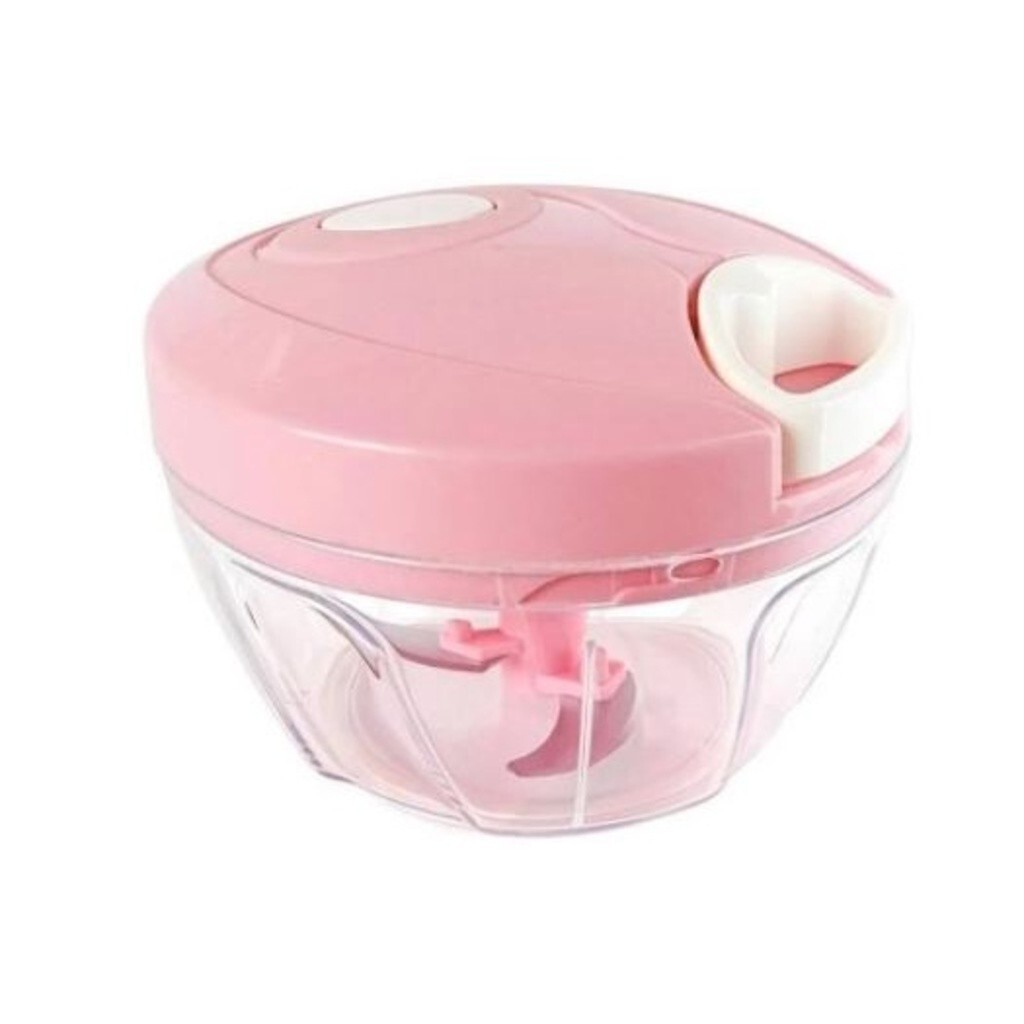 Mini Processador Manual 500ml 3 Lâminas Triturador de Alimen
