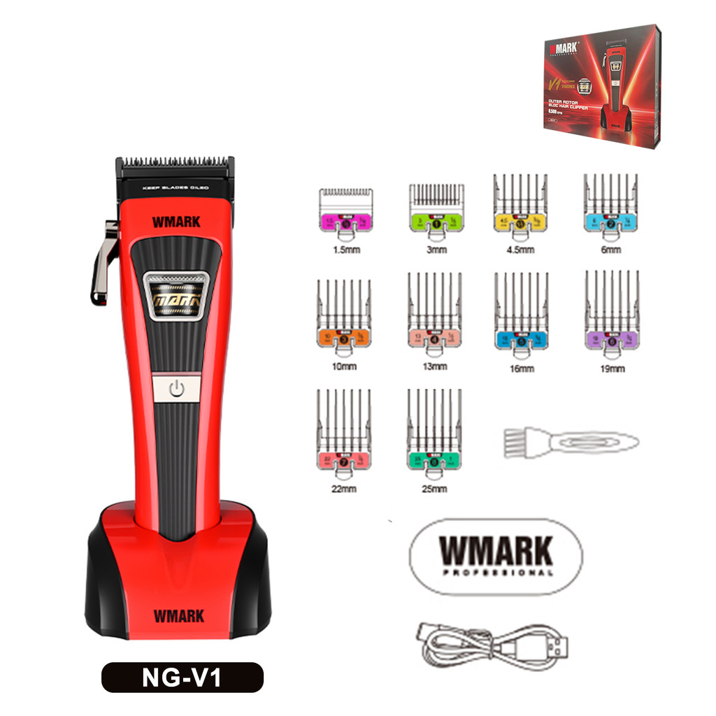 WMARK NG-V1 Máquina De Cortar Cabelo Masculina Profissional Lâmina