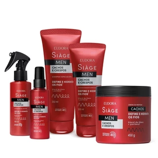 Combo Siàge Men Cacheados 5 itens em Oferta na Shopee