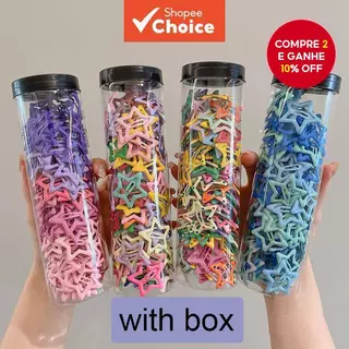 Conjunto De Grampos De Cabelo Com Estrela Colorida , 24/30 Peças , Mulheres , Franjas , Acessórios Para em Oferta na Shopee