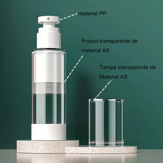 Kit 1/2/3/4 Frascos 30ml Recarregáveis Airless Para Perfume – Transparente Com Válvula Pump Antivazamento/ Viagem - WYL em Oferta na Shopee
