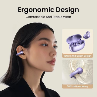 Fones de Ouvido Bluetooth 5.4 com Longa Duração de Bateria