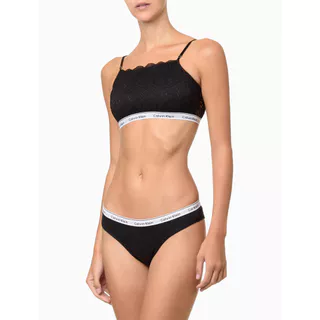 Kit 2 Calcinhas Tangas Mini Modern Cotton Calvin Klein Underwear - Preto / Branco em Oferta na Shopee