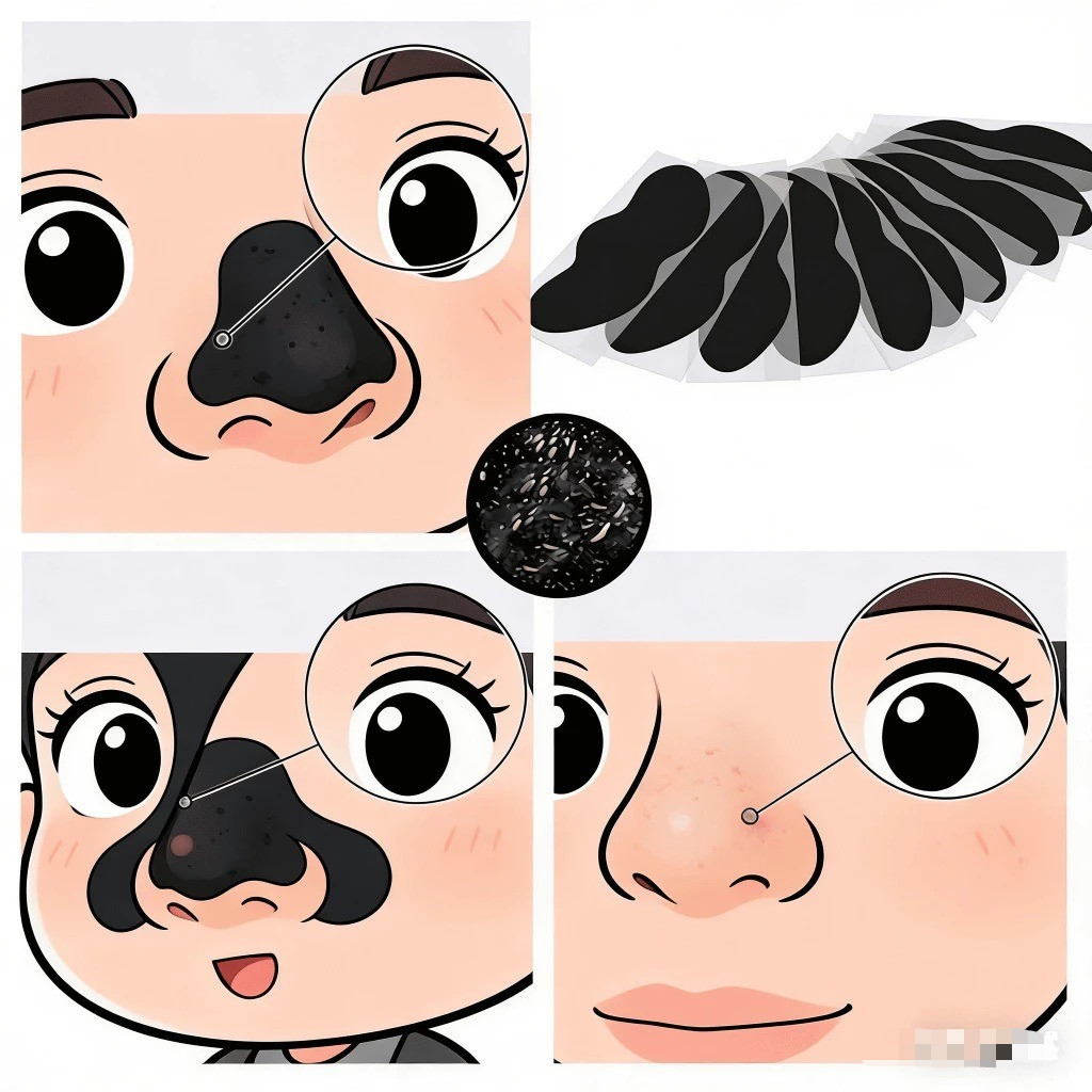 10/20/30/50 Pçs Pasta De Nariz De Limpeza Profunda Carvão De Bambu Cravo Ponto Nasal Tira Ferramentas