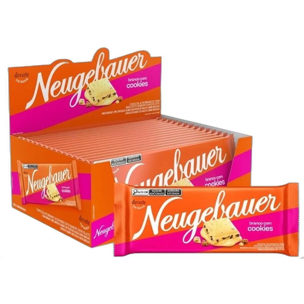 DISPLAY 16 BARRAS CHOCOLATE BRANCO COM COOKIES NEUGEBAUER 80 G | Shopee ...