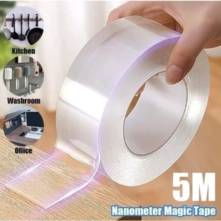 Kit 2 Peças Fita Dupla Face Extra Forte Transparente NanoGel Silicone Mágica Adesiva Cola na Parede Móvel Porta lulu