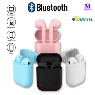 Fones De Ouvido Bluetooth Sem Fio Para Telefones Celulares Esportivos i12 em Oferta na Shopee