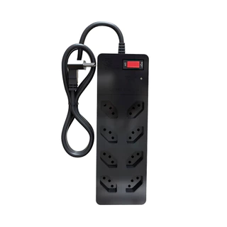 iCLAMPER Eletro 8 Filtro de linha com DPS Bivolt 10A Preto