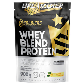 Whey Blend Protein Concentrado e Isolado 900g Soldiers Nutrition Suplemento Proteína Muscular Recuperação — foto 4 — Achou Levou Brasil