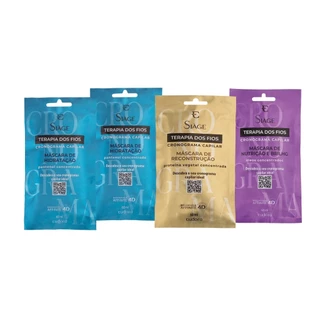 Eudora Kit Cronograma Capilar Hidratação Siàge Terapia dos Fios 60 ml cada (4 itens) em Oferta na Shopee