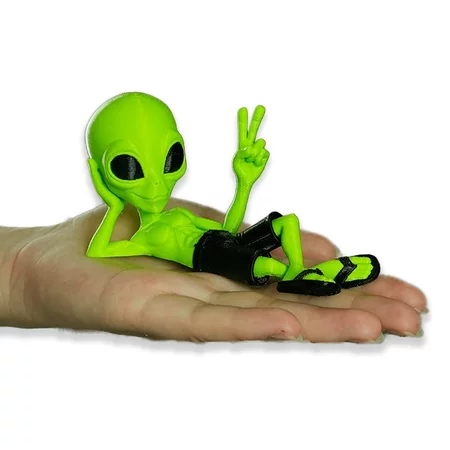 Boneco ET Alienígena Extraterrestre Deitado Caminhão Decoração