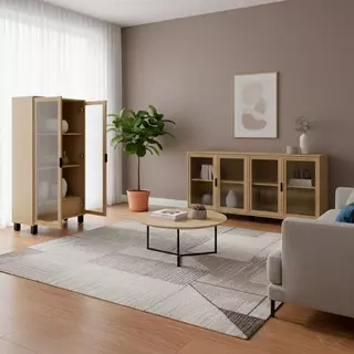 Conjunto Cristaleira +Aparador Paris Ditália E-966 R-638 em Oferta na Shopee