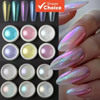 Conjunto de 12 pós para unhas - Pigmento glitter cromado rosa roxo azul para arte de unhas em gel UV em Oferta na Shopee