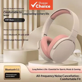 Fones de ouvido ST-218 [Apenas na cor caqui] Fones de ouvido Bluetooth sem fio TWS montados na cabeça para jogos e em Oferta na Shopee