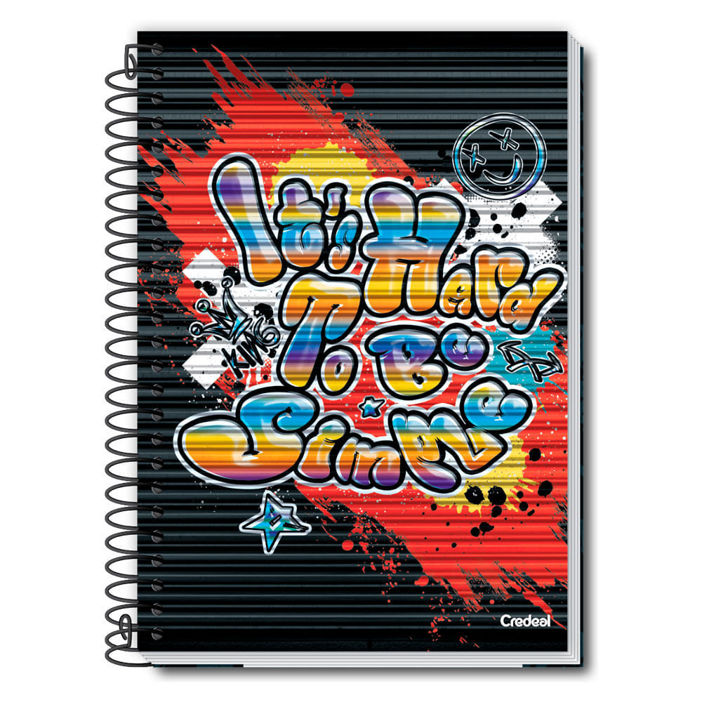 Caderno Universitário Masculino My Collection 160F/10 Matérias Credeal