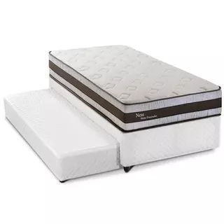Bicama Box Solteiro com Cama Auxiliar Herval Ness, Molas Ensacadas, 58x88x188 cm em Oferta na Shopee