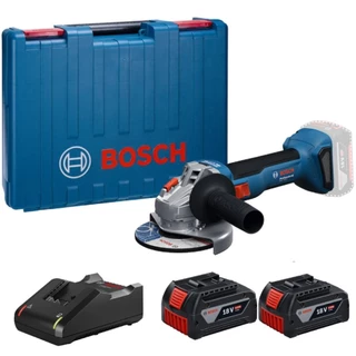 Esmerilhadeira angular 4.1/2" - 5" 18V Brushless com 2 baterias GWS 18V-8 Bosch em Oferta na Shopee