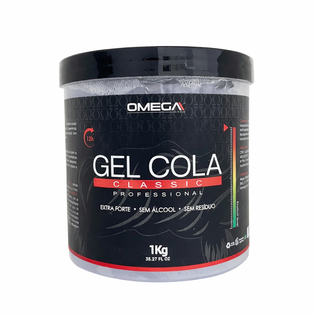 Gel Cola Omega Hair 1Kg | Shopee Brasil