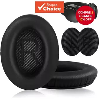 Almofadas de reposição de espuma de memória para fones de ouvido Bose QuietComfort QC35 Serie. em Oferta na Shopee