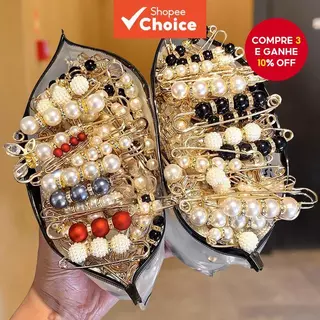 P 18 Unidades Broches De Moda Antiderrapantes Alfinetes De Segurança Estilo Coreano Para Roupas Femininas em Oferta na Shopee