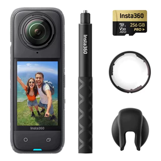 Câmera Insta360 X4 Bundle Explorer Action Cinza-escuro em Oferta na Shopee