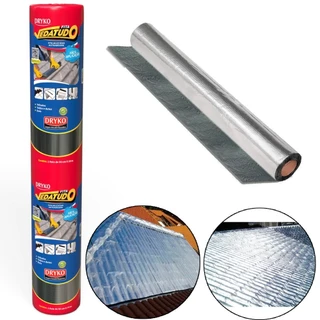 Fita manta asfáltica auto adesiva aluminizada multiuso 90 cm x 10 m - Vedatudo em Oferta na Shopee