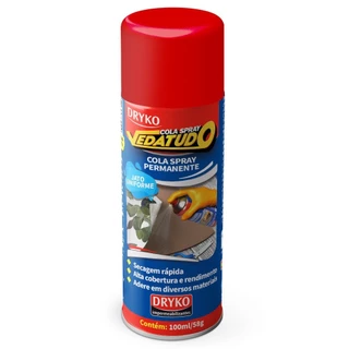 Cola Spray permanente 100 ml - Vedatudo Dryko em Oferta na Shopee