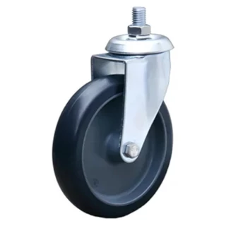Rodízio giratório  4" borracha espiga - GLE.412.BP.FP - Colson em Oferta na Shopee