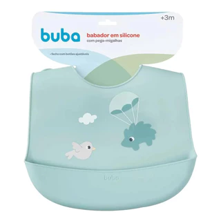 Babador Silicone Buba Com Pega Migalhas Cloudy Porco Espinho em Oferta na Shopee