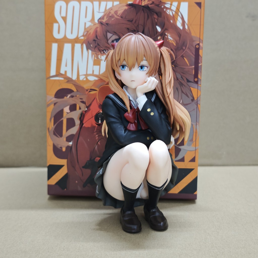 Sailor Moon Evangelion EVA Asuka Uniforme Escolar Figura Decoração ...