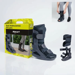Bota Ortopédico Mercur Imobilizadora Tornozeleira Bilateral Curta Tamanho P em Oferta na Shopee