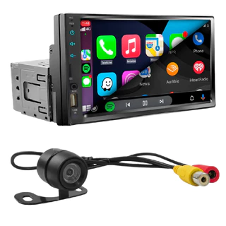 Multimídia 7 Full Touch 1 Din + Câmera De Ré 120° H-tech