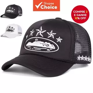 Unissex Estrela De Cinco Pontas Porta-Aviões Bordado Malha Ajustável Boné De Beisebol Pesca Primavera E Verão Lazer Ao A em Oferta na Shopee